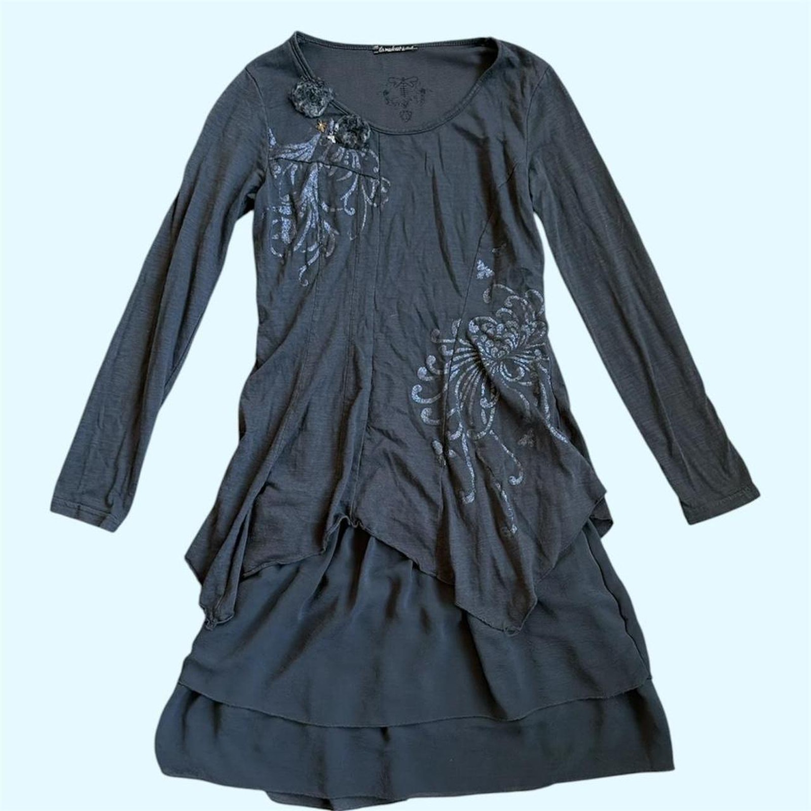 French Grunge Brand La Mode Est A Vous Long Sleeve Dress